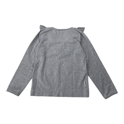 Metsola frill shirt, grey | 110cm