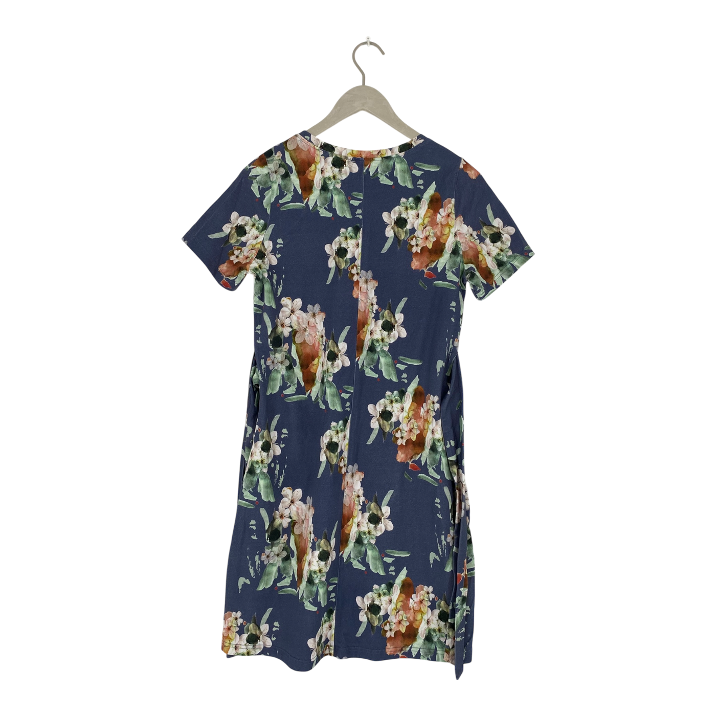 Kaiko t-shirt belted dress, blue blossom | woman S