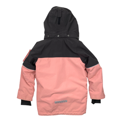 Polarn o. Pyret winter jacket, pink/black | 128cm