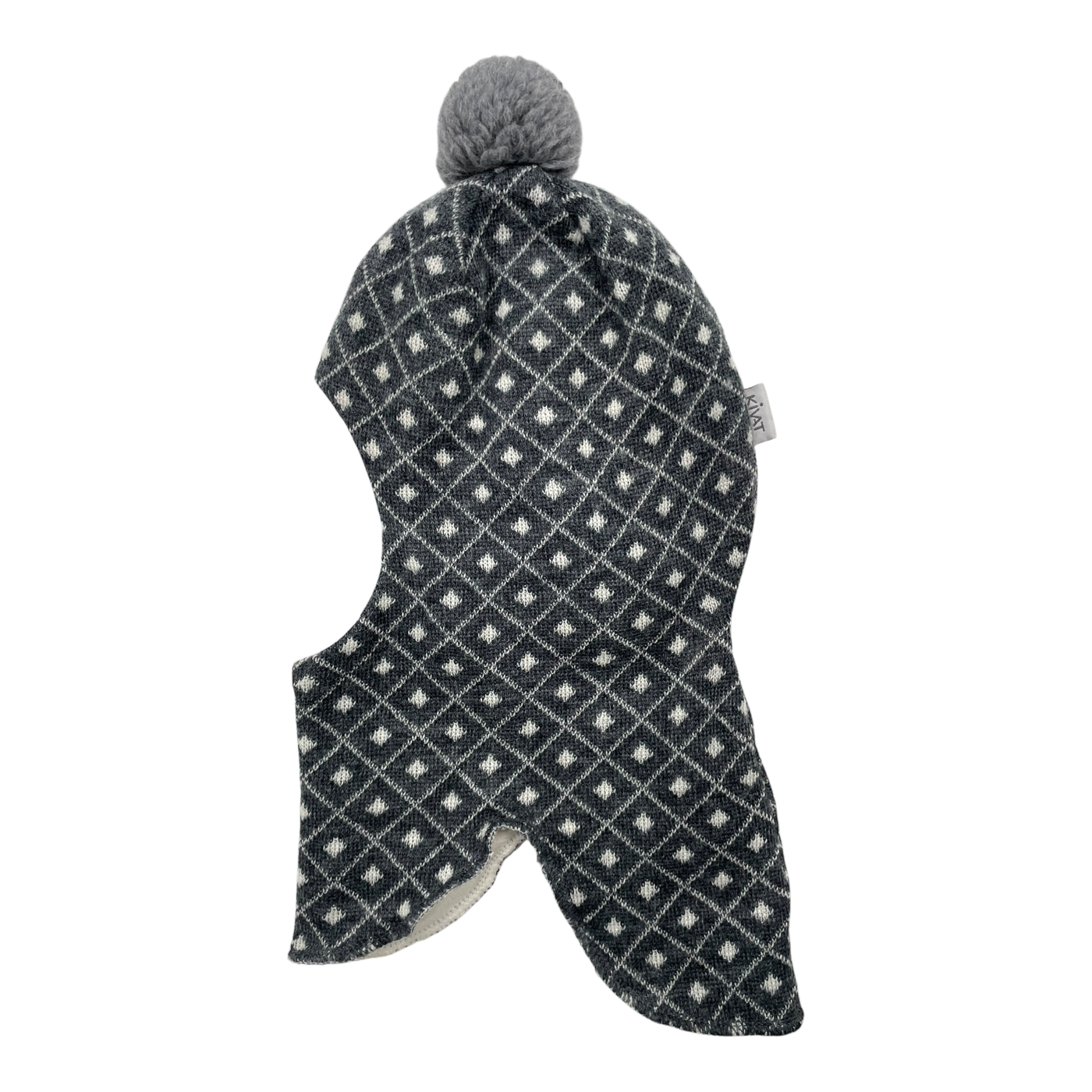 Kivat wool balaclava, squares | 2-5y