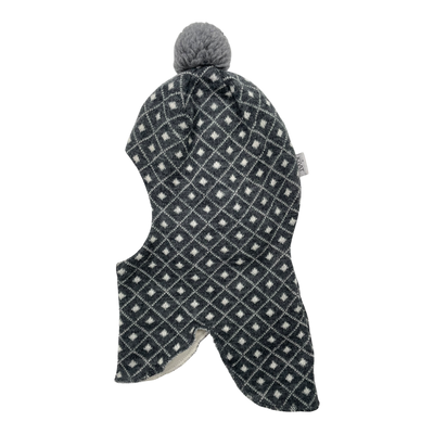 Kivat wool balaclava, squares | 2-5y