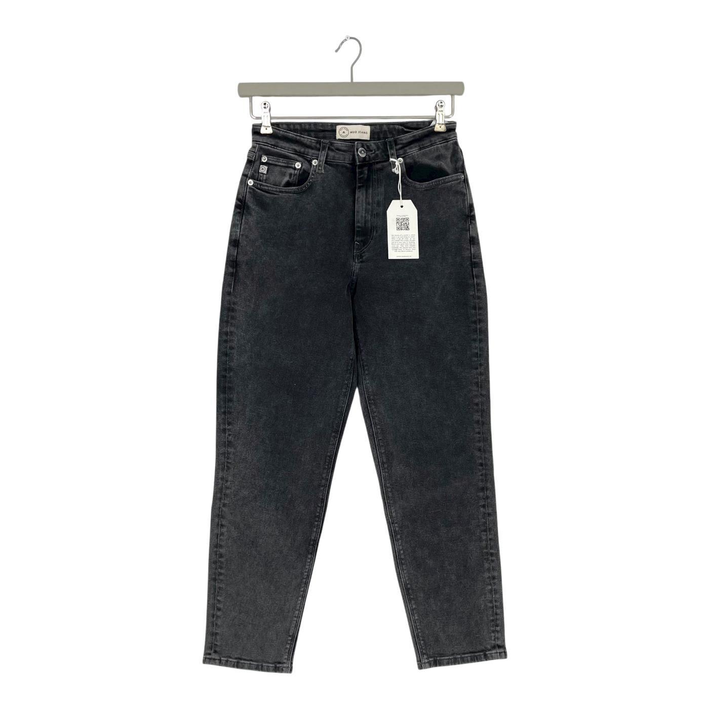 Mud Jeans mams high tapered jeans, washed grey | woman 28/27
