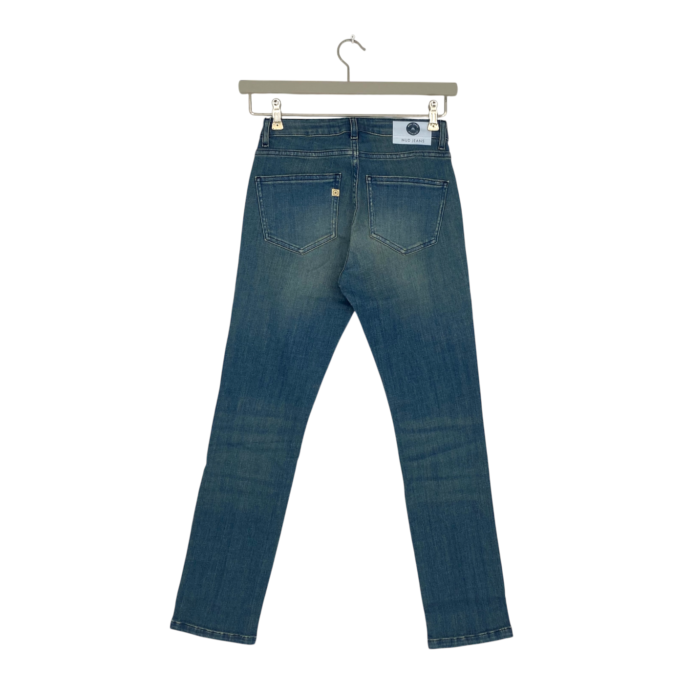 Mud Jeans faye straight jeans, medium fade | woman 26/30