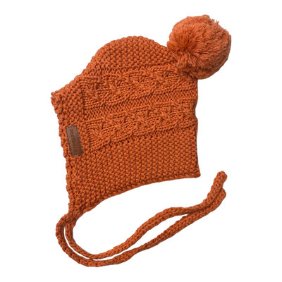 Metsola crochet beanie, orange | 2-6m