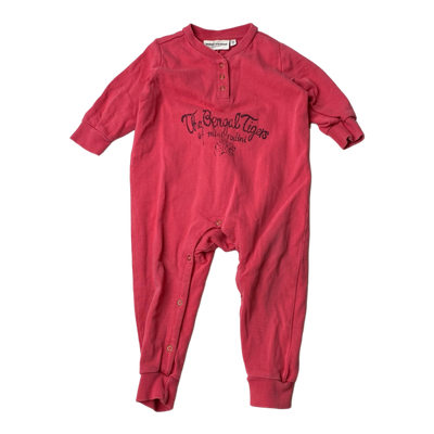 Mini Rodini sweat jumpsuit, hot pink | 68/74cm