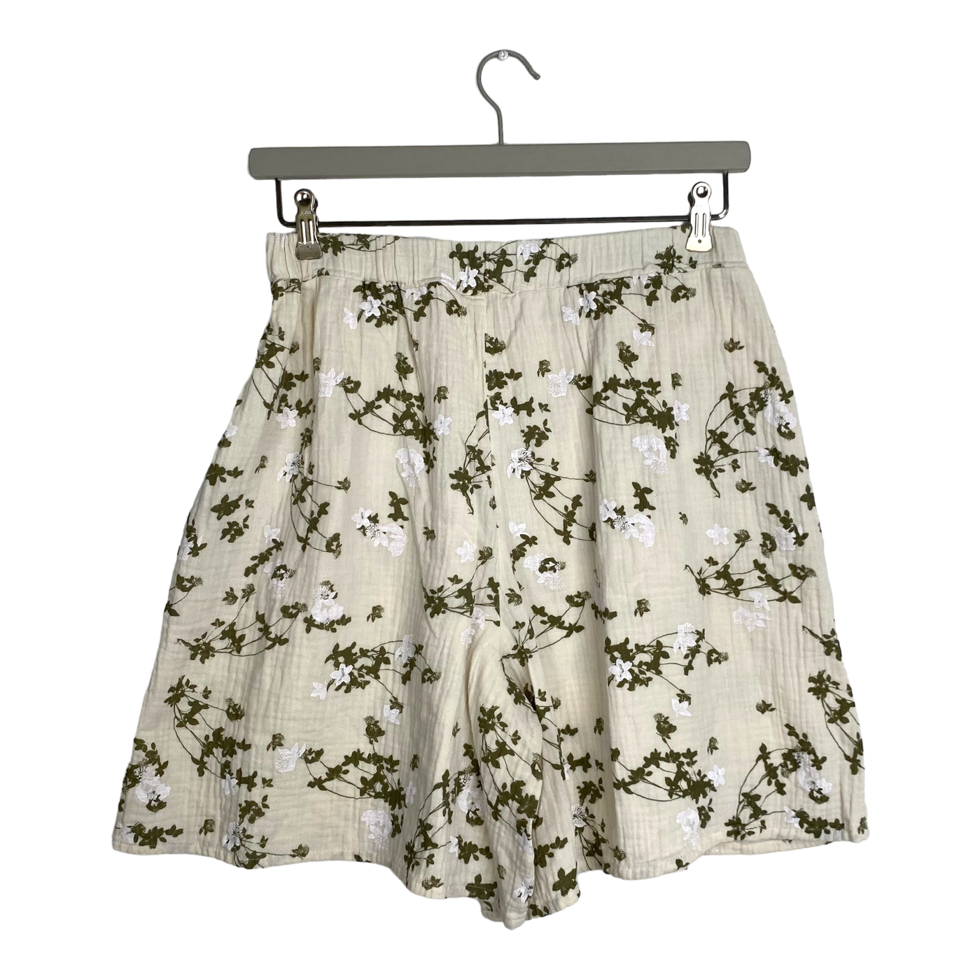 Kaiko wide leg muslin shorts, clover blossom | woman M