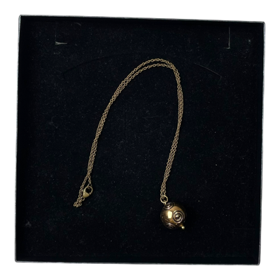 Kalevala Koru Halikon kierrepallo necklace, bronze