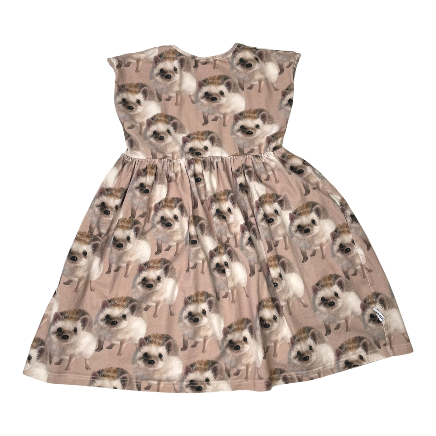 Metsola t-shirt dress, hedgehog | 134/140cm