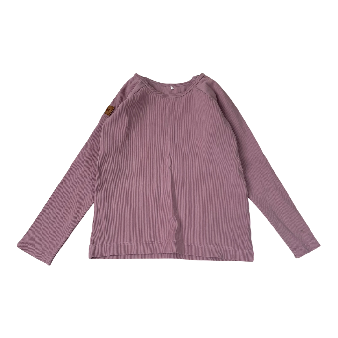 Metsola rib shirt, lavender | 128cm