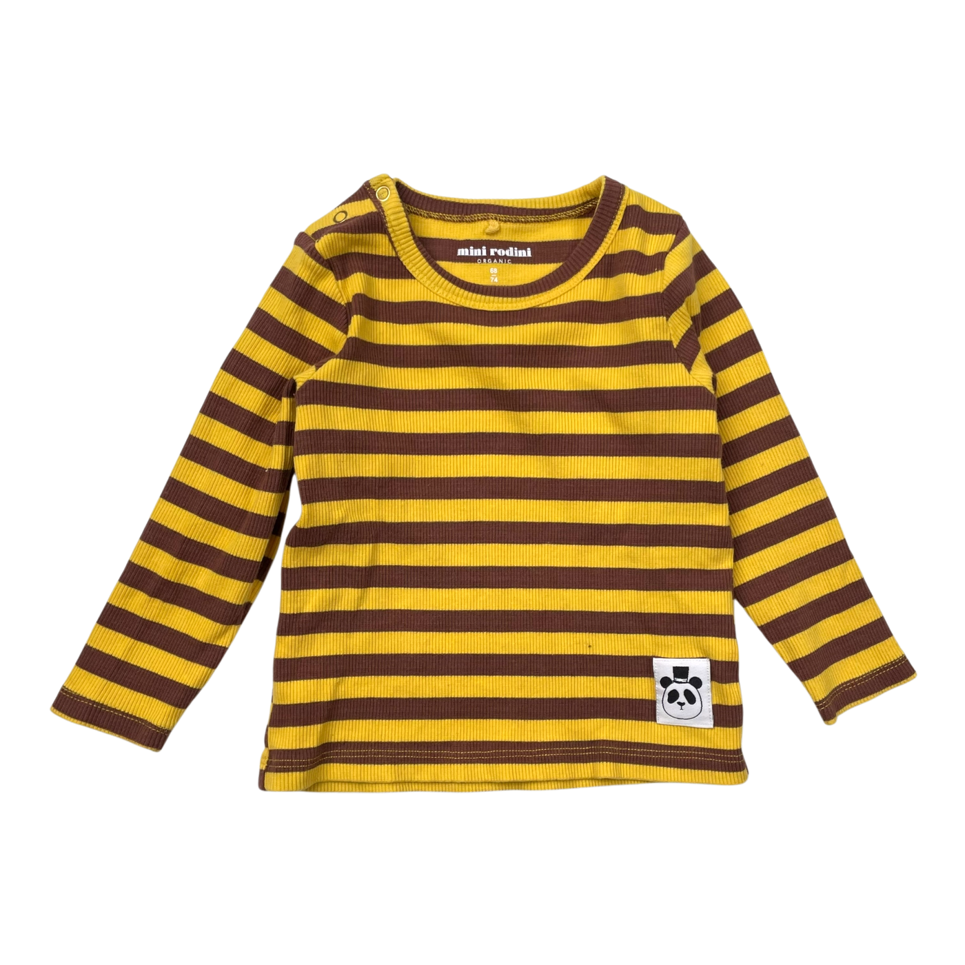 Mini Rodini rib shirt, stripes | 68/74cm