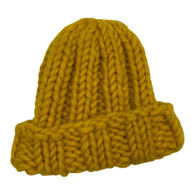 Myssyfarmi beibi beanie, yellow | 0-5m