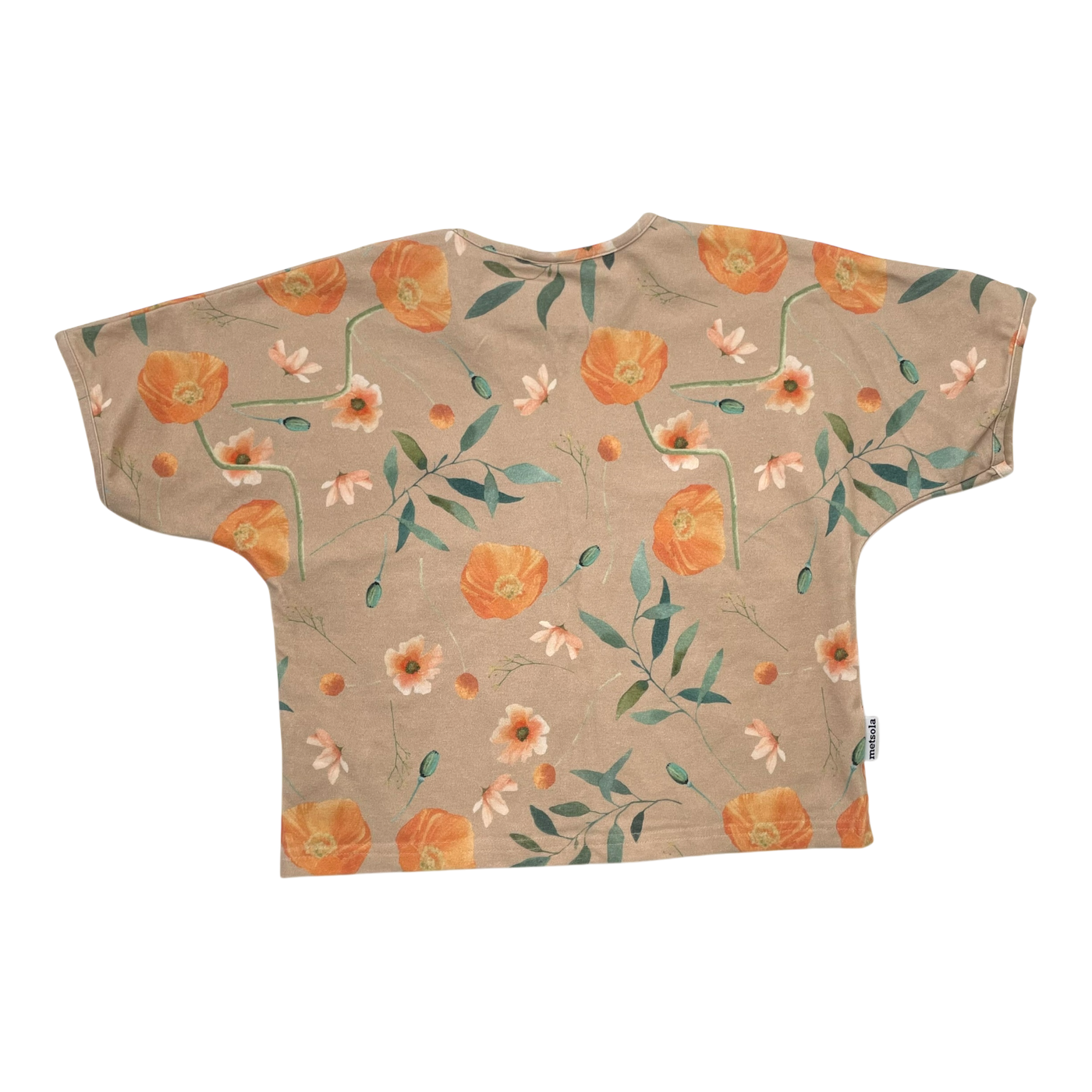 Metsola t-shirt, flowers | 110/116cm