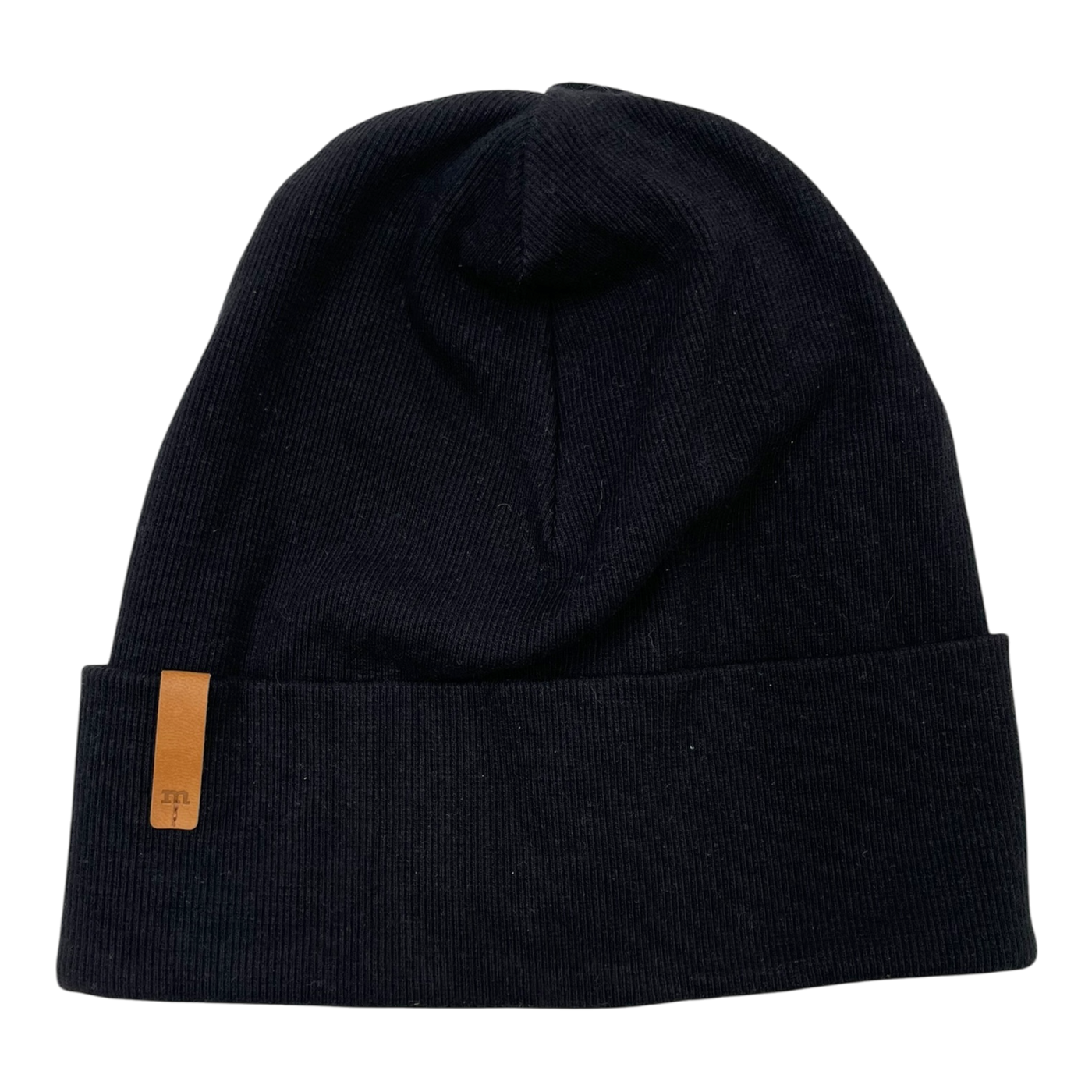 Metsola tricot rib beanie, black |  7-8y