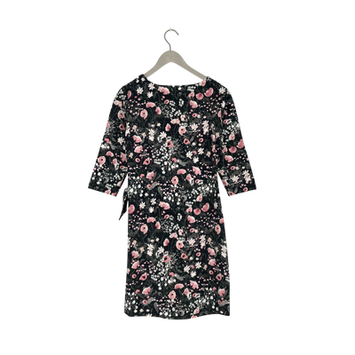 Ommellinen knot 3/4 sleeve tunic, flowers | woman M