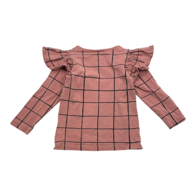 Papu frill shirt, squares | 86/92cm