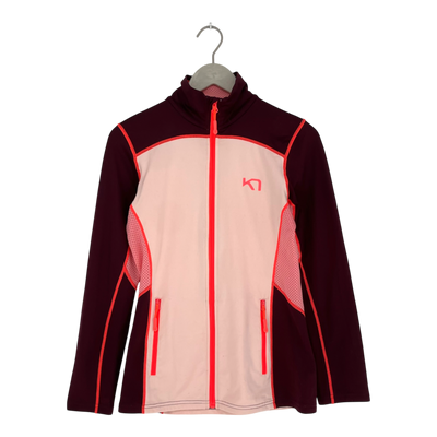 Kari Traa midlayer fleece, wine red/peach | woman S