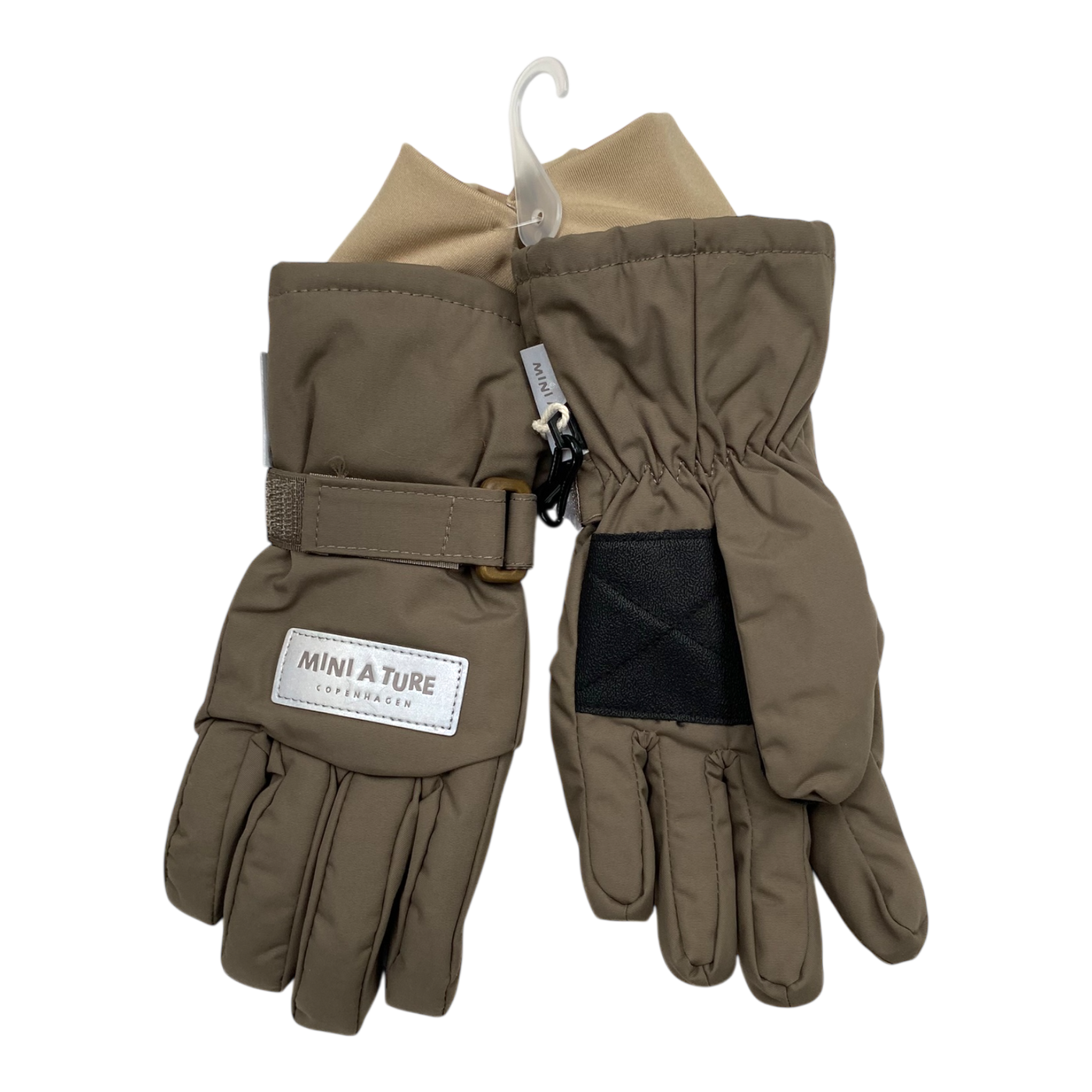Mini A Ture matcelio golves, coffee | 4-5y