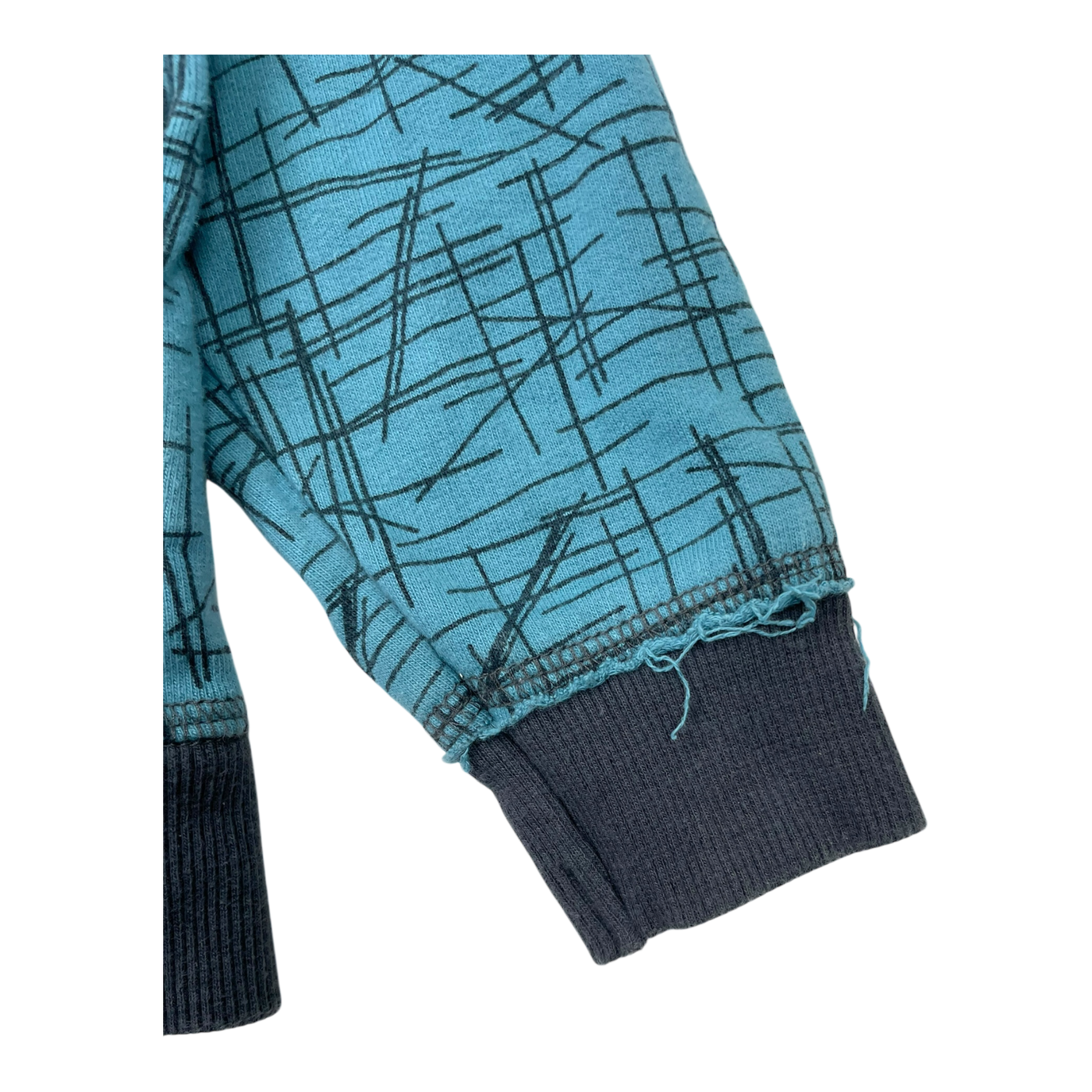 Mainio hoodie, blue and grey | 98/104cm