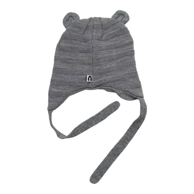 North Outdoor merino wool beanie, grey | 46/48cm