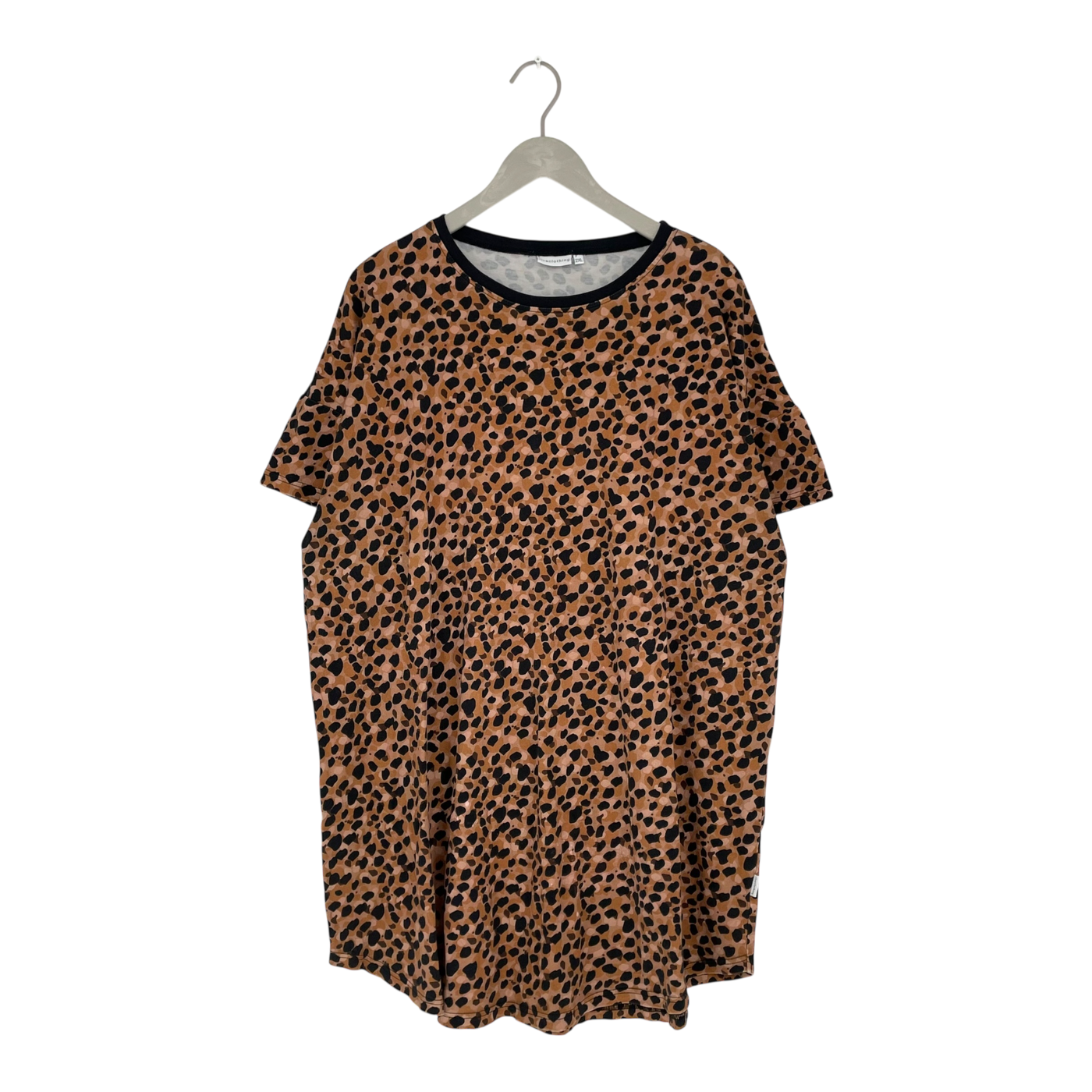 Riva Clothing muisto t-shirt dress, leopard | woman 2XL