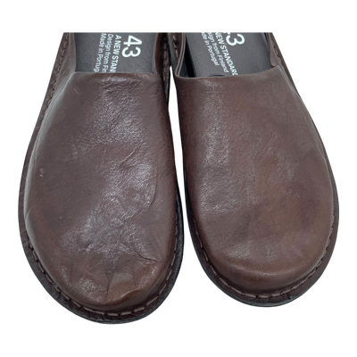 VIBAe Roma leather slippers, cocoa brown | 43