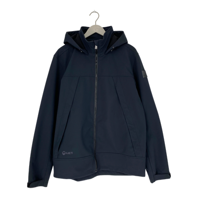 Halti veini soft shell jacket, black | man L
