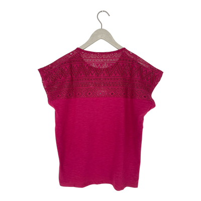 Tranquillo lace t-shirt, aniline red | woman S
