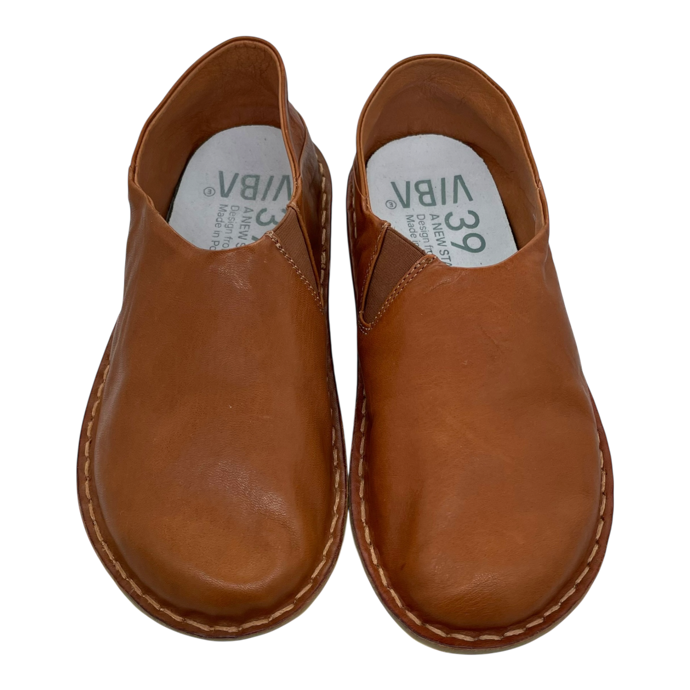 Vibe Zuma Lederschuhe, Cognac Brown | 39
