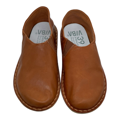 Vibe Zuma Lederschuhe, Cognac Brown | 39