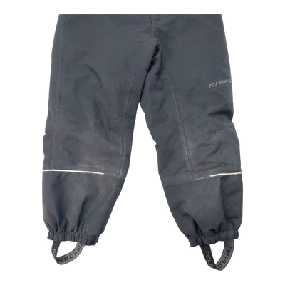 Polarn O. Pyret Midsaison Outdoor Hosen, schwarz | 98 cm