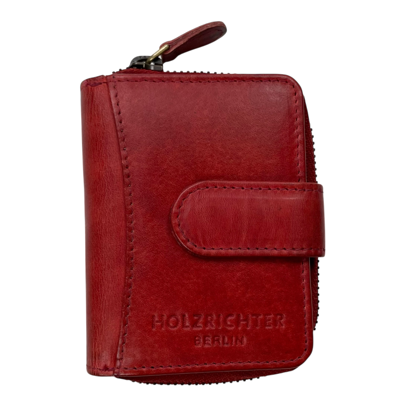 Holzrichter leather wallet, red