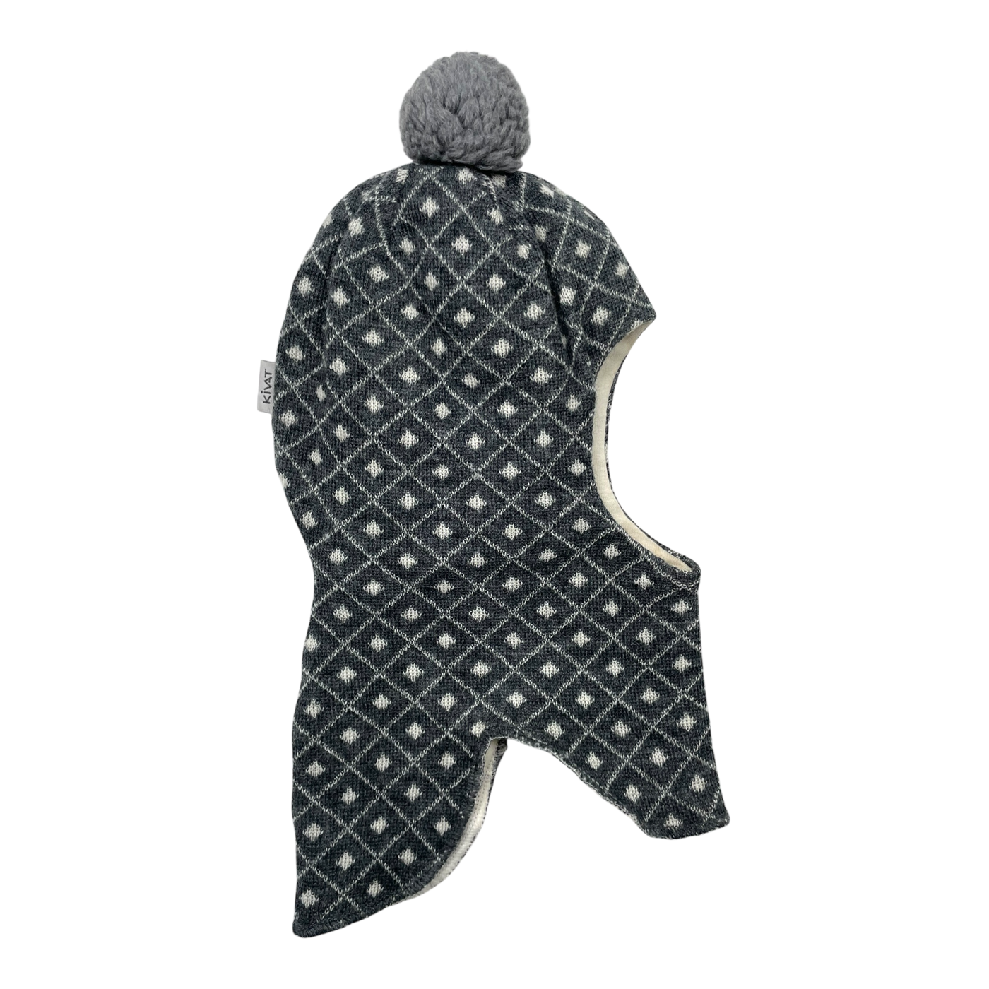 Kivat wool balaclava, squares | 2-5y