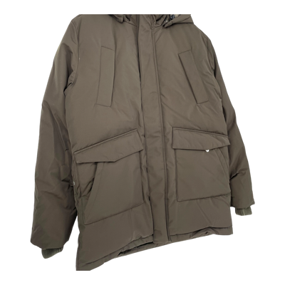 Embassy of Bricks and Logs haddock parka jacket, black olive | unisex L