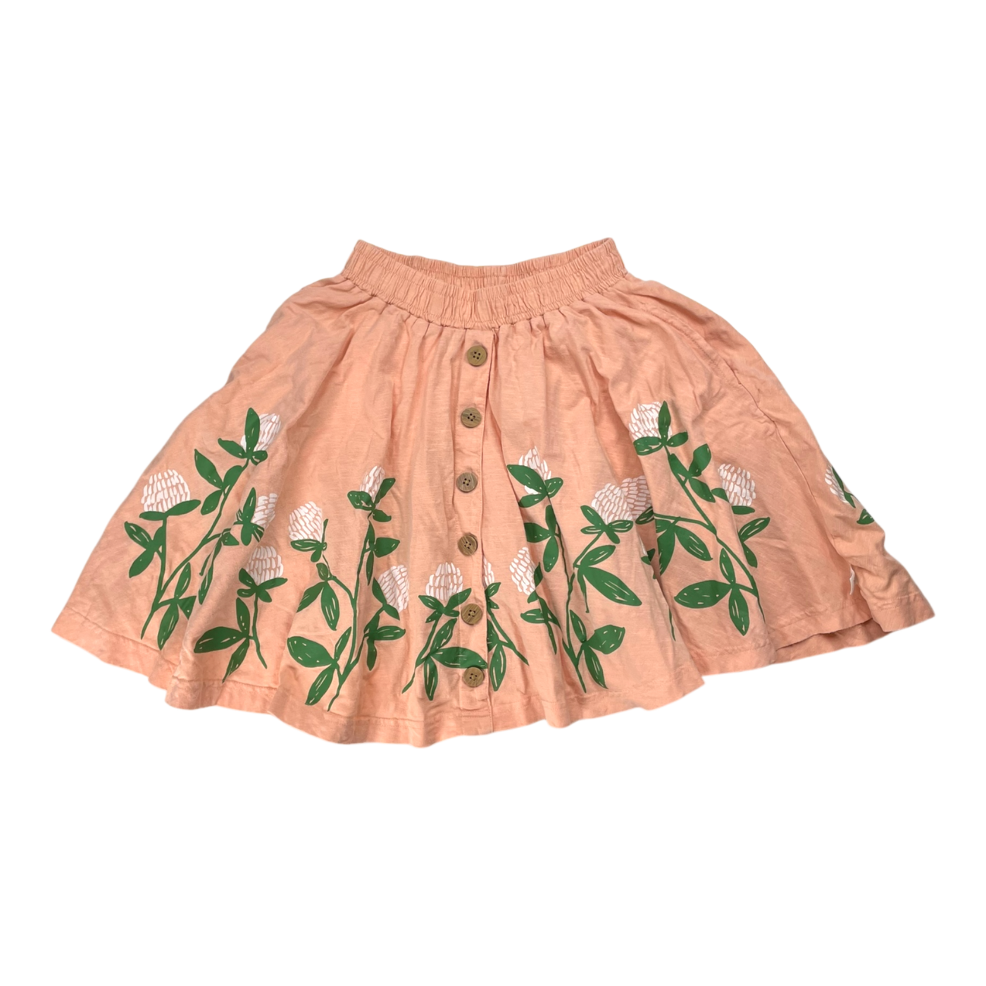 Mainio button skirt, clover | 122/128cm