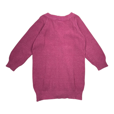 Papu long knit cardigan, hot pink | 122/128cm