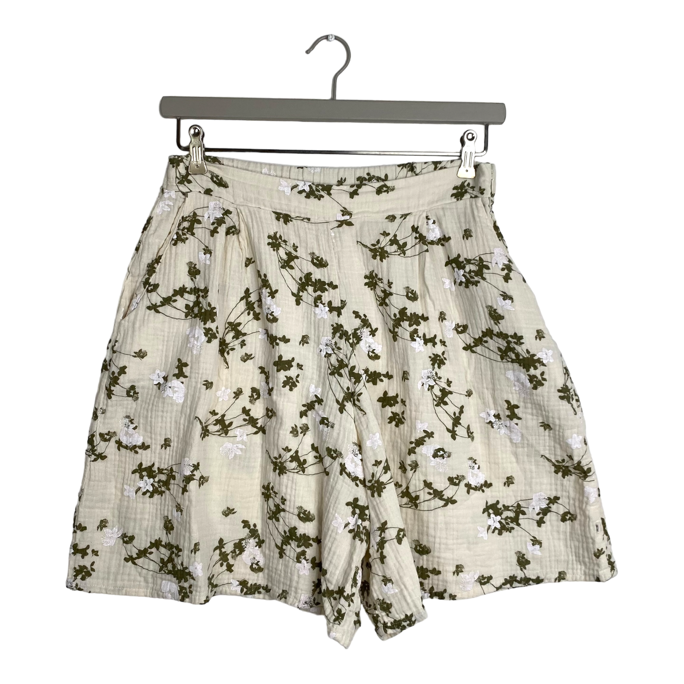 Kaiko wide leg muslin shorts, clover blossom | woman M