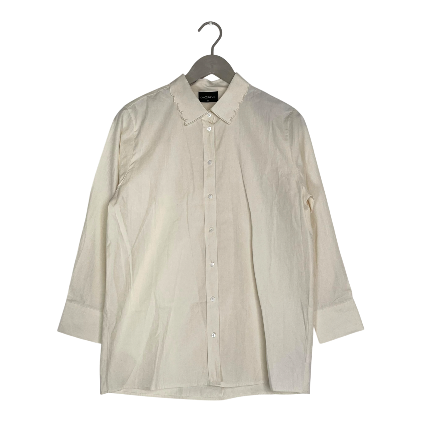 Aarre collar shirt, cream | woman XS