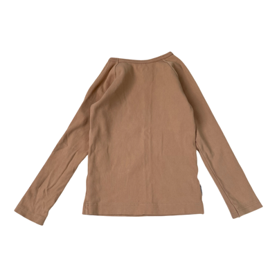 Metsola rib shirt, wheat | 122cm