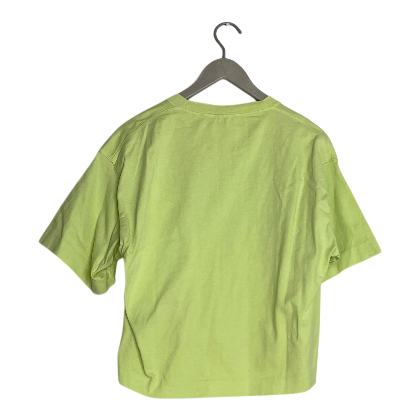 Acne Studios cylea emboss t-shirt, lime green | woman XS