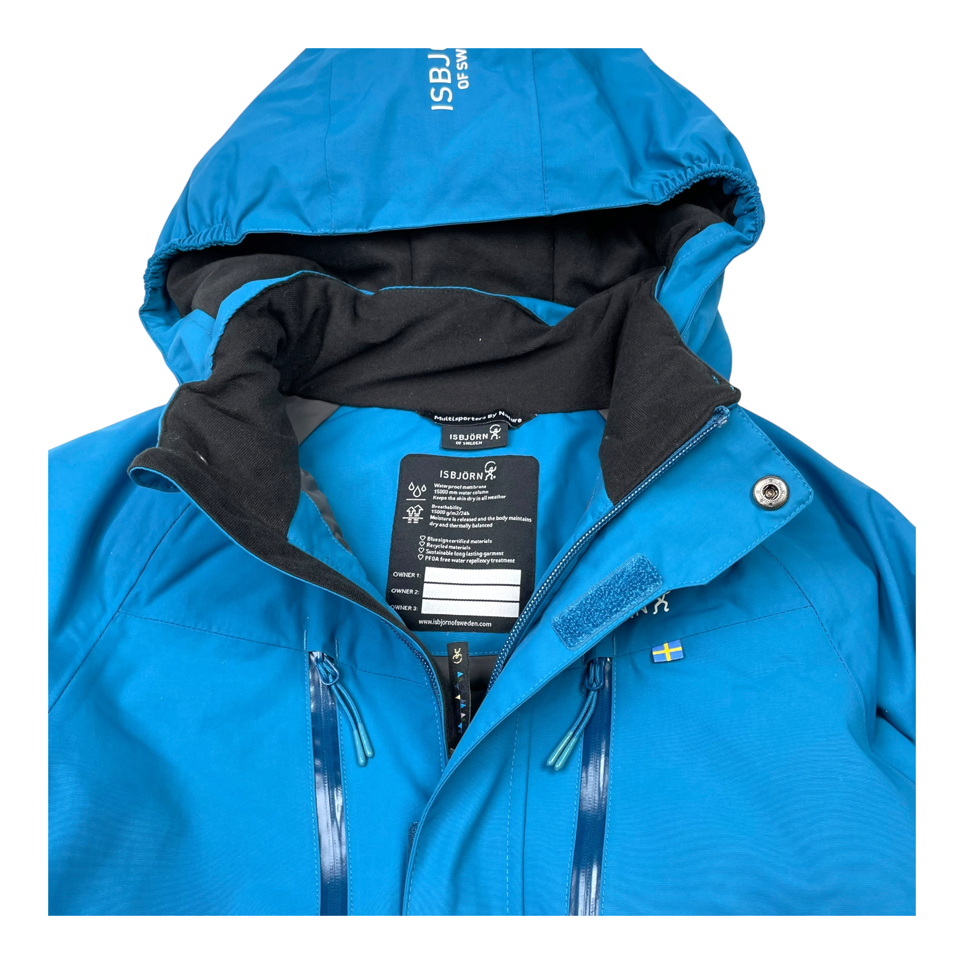 Isbjörn helicopter winter jacket, teal | 122/128cm