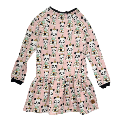 Metsola sweat dress, party panda | 134/140cm