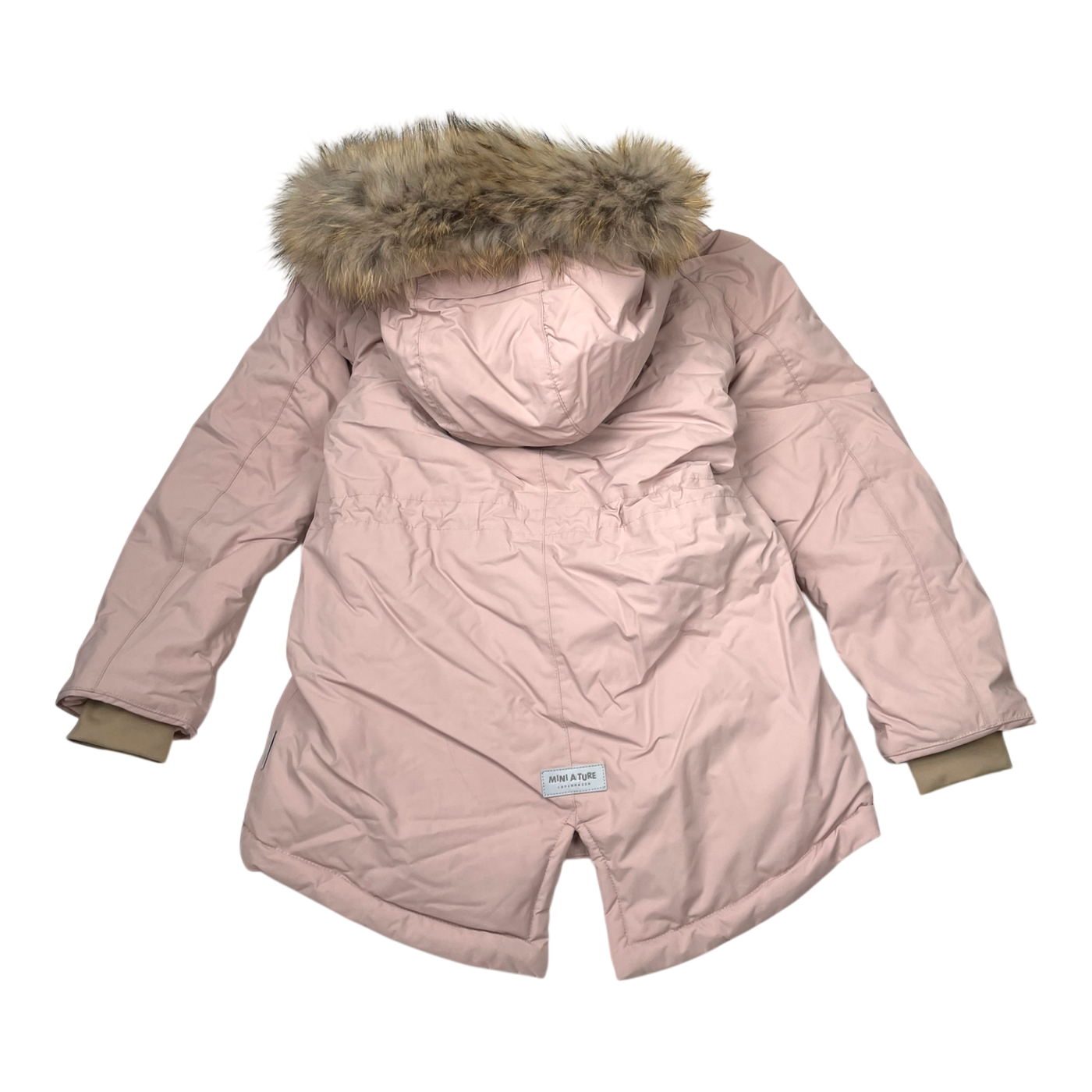 Mini A Ture matvikania fleece lined winter jacket fur, pink | 140cm