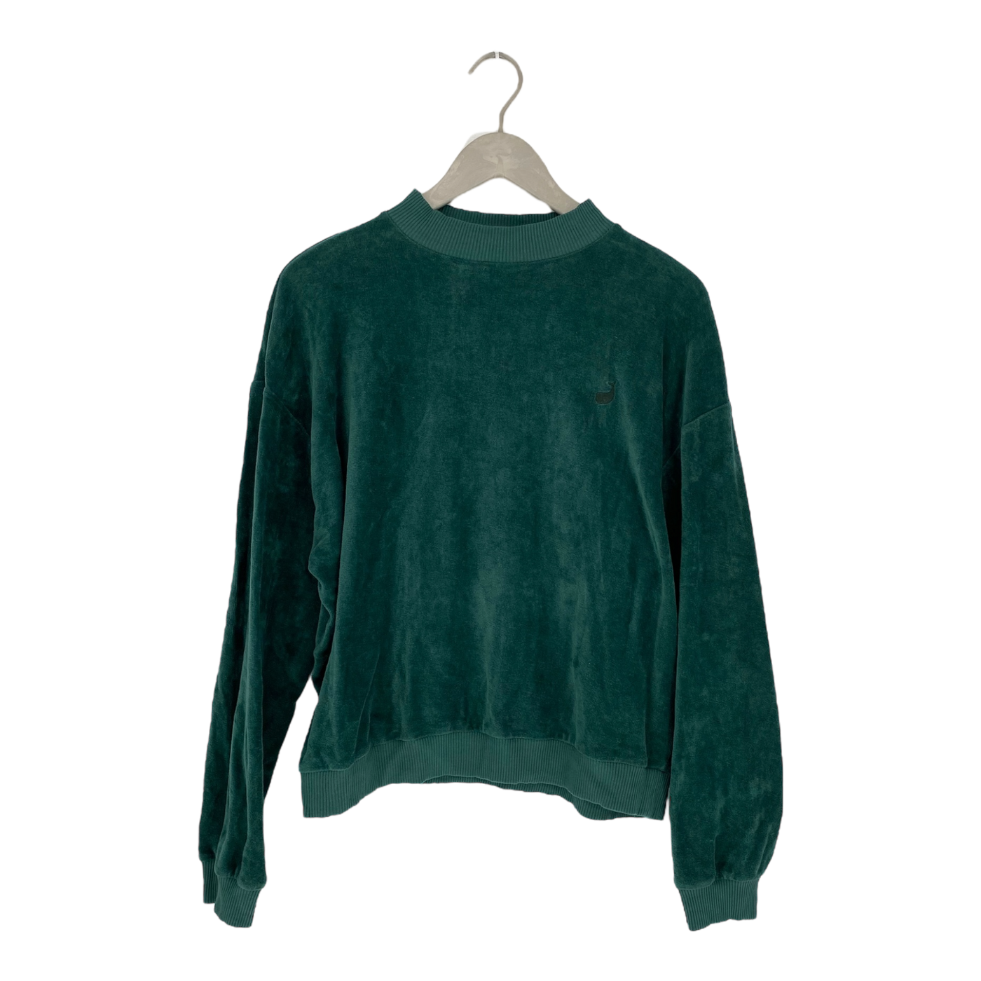 Twothirds velour sweater, forest green | woman L