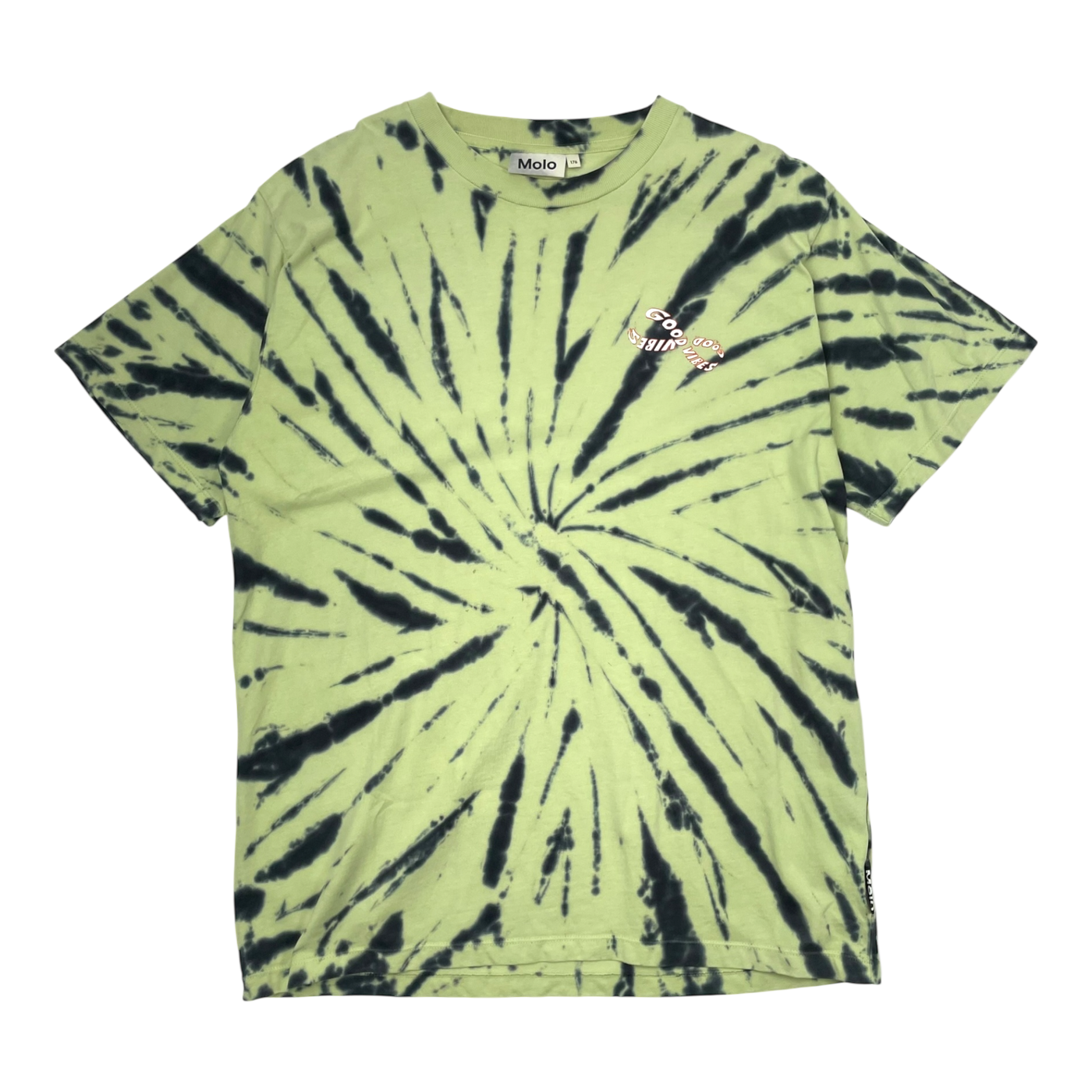 Molo t-shirt, green tie-dye | 176cm