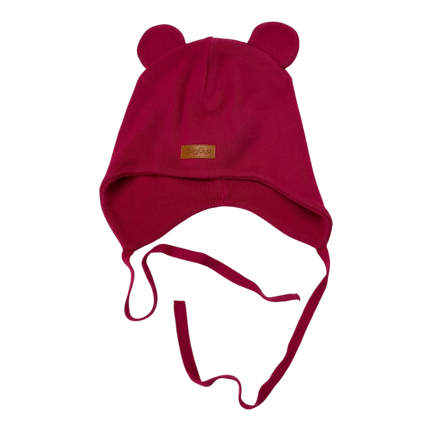 Gugguu cotton knitted beanie, rasberry | 52/54cm