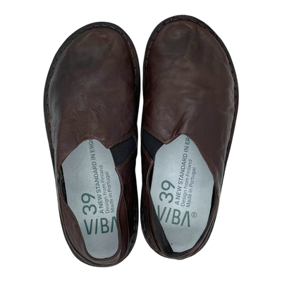 VIBAe Zuma leather shoes, cocoa brown | 39