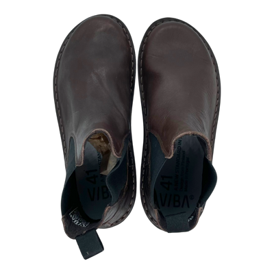 VIBAe Helsinki leather boots, cocoa brown | 41