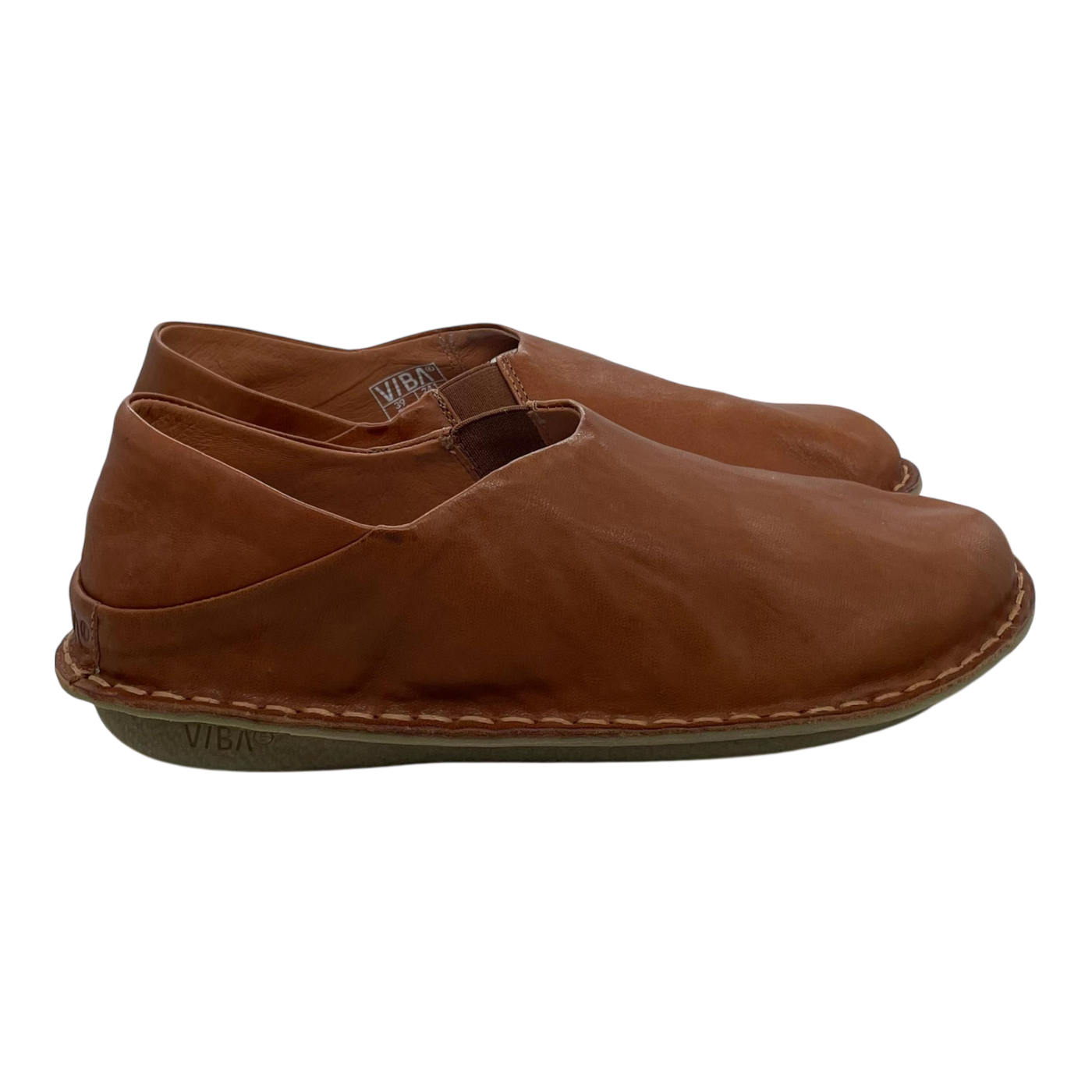 Vibe Zuma Lederschuhe, Cognac Brown | 39