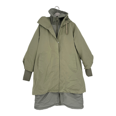 Embassy of Bricks and Logs Selma modular parka, pale olive | woman S
