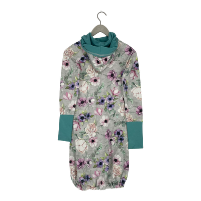 Ommellinen hoodie tunic, flowers | woman XS